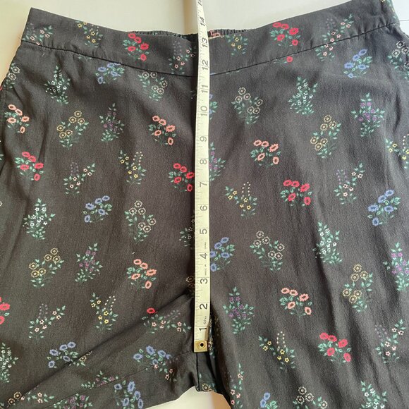Marine Layer Kiley Pants Black India Floral Elastic RelaxeWaist Wide Leg Size XL - Picture 12 of 13